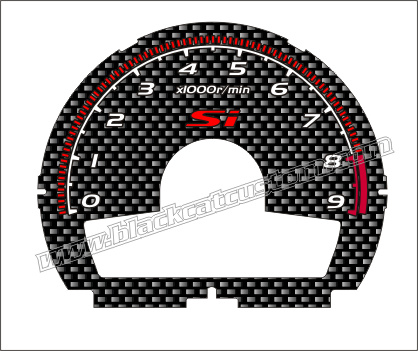 Civic custom face gauge honda #7