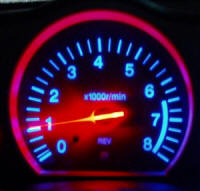 Nissan 350Z Tach Blue LED Lighting 