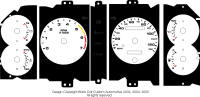 87-90 Ford Mustang 5.0 Gauge Face
