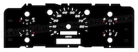 1992-1996 Ford F150 Gauge Face without Tachometer
