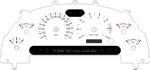 99-04 Ford Mustang GT Gauge Face Standard Style
