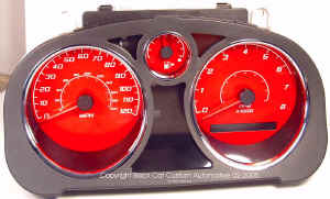 Cobalt Red Gauge Face