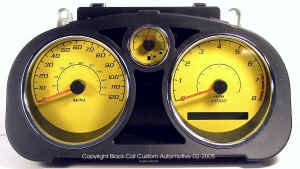 Cobalt Yellow Gauge Face