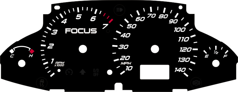 Custom ford focus guages #2