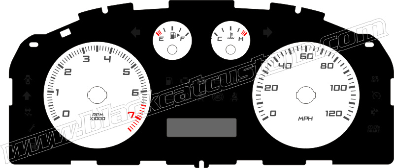 Ford focus custom gauge face #6