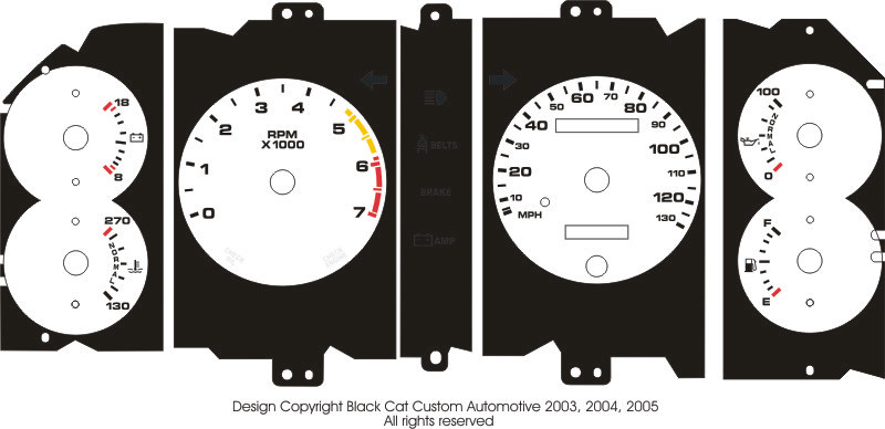 Face guages for ford mustangs #2