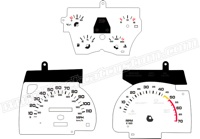 91-92 Camaro V8 Gauge Face