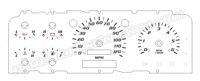 1992-1996 Ford F150 Lightning Gauge Face