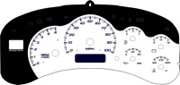 99-02 GM Full Size Truck Gauge Face