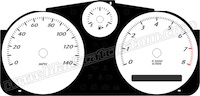 Cobalt 140mph B-Style Gauge Face