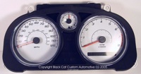 Cobalt White Gauge Face