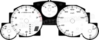 2006-2008 Mazda Miata White Gauge Face