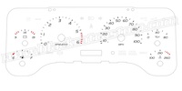 1997-2001 Jeep Cherokee Gauge Face