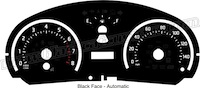 2011-2015 Scion tC Black Gauge Face